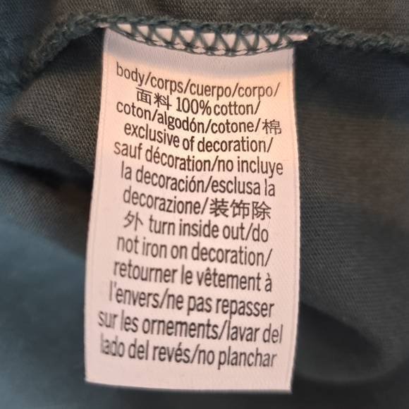 PINK Perfect Cotton Tee Green Logo Oversized Loungewear Sleep Shirt Women Small‎ - Picture 7 of 10